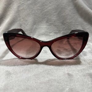 Ferragamo Red Cat-Eye Sunglasses